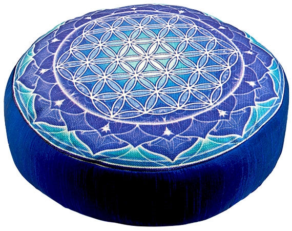 Flower of Life Round Yoga Meditation Cushion