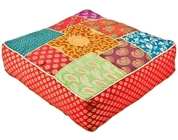 Patch Work Square Yoga Meditation Cushion