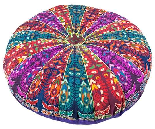 Mandala Design Round Yoga Meditation Cushion