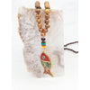 Lucky Fish Bead Necklace with Fish Charm - Wealth and Endurance Necklace - Unisex