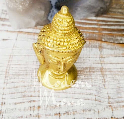 Brass Buddha Head Statue - Buddha Statue - Buddha Head - Buddha Head Novelty - Buddhist Statue - Buddha Statue in Brass