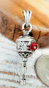 Tibetan Prayer Wheel Charm, Tibetan Charm, Silver Prayer Wheel, Tibet Necklace Charms, Prayer Wheels, Buddhist Prayer Pendants