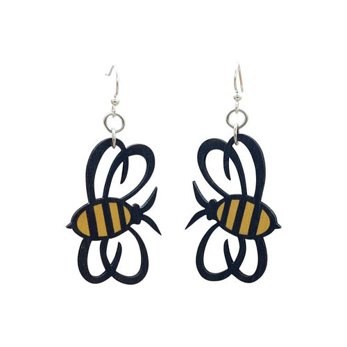 Bumble Bee Earrings # 1369 - ModernMonaStudio