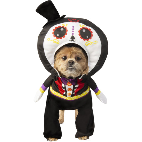 Walking Day Of The Dead Suit Pet Costume - ModernMonaStudio