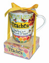 Relationship Mug & Notepad Giftset: Teacher - ModernMonaStudio