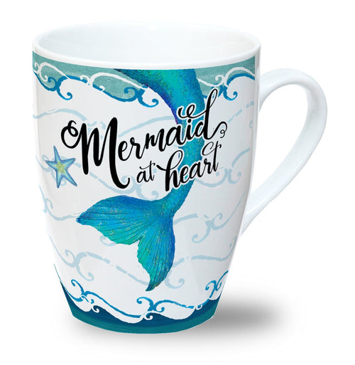 Mermaid at Heart: Mug Mermaid at Heart - ModernMonaStudio