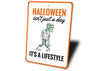 Halloween Lifestyle Sign - ModernMonaStudio