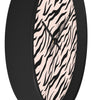 Uniquely You Wall Clock, Pink Zebra Striped Print - ModernMonaStudio