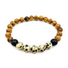 Kingston - Dalmatian Jasper & Light Sandalwood - ModernMonaStudio