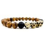 Kingston - Dalmatian Jasper & Light Sandalwood - ModernMonaStudio