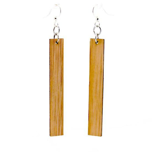 Chic Rectangle Bamboo Earrings #995 - ModernMonaStudio
