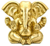 Golden Ganesh Brass Statue - ModernMonaStudio