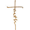 Faith Cross - Metal Wall Sign - ModernMonaStudio