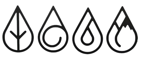 Four Elements Round - Metal Wall Art - ModernMonaStudio