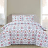 Vera - 3 Piece Quilt Set - Green Off-White Multi - ModernMonaStudio