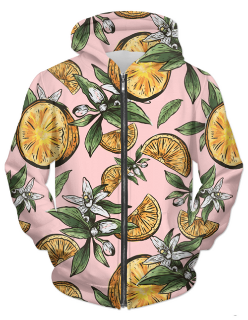Lemon Thought UNISEX ZIP HOODIE - ModernMonaStudio