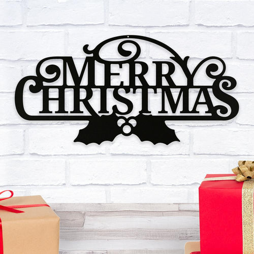 Merry Christmas - Metal Wall Art/Decor - ModernMonaStudio