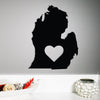 State Heart - Michigan - Metal Wall Art/Decor - ModernMonaStudio