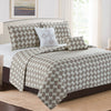 Karina - 5 Piece Quilt Set - Modern Brown - ModernMonaStudio