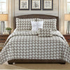 Karina - 5 Piece Quilt Set - Modern Brown - ModernMonaStudio