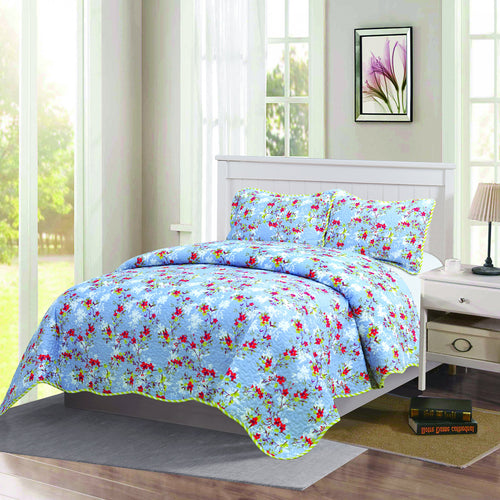 Monica - 3 Piece Quilt bedspread Set queen and king size - Yellow - ModernMonaStudio