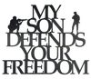 My Son Defends - Metal Wall Art - ModernMonaStudio