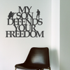 My Son Defends - Metal Wall Art - ModernMonaStudio