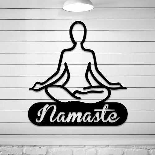 Namaste - Metal Wall Art/Decor - ModernMonaStudio