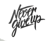 Never Give Up - Metal Wall Art - ModernMonaStudio