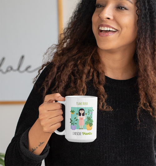 Plant Hero - I Rescue Plants Mug - ModernMonaStudio