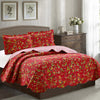Jennifer 3 Piece Quilt Set - Red - ModernMonaStudio