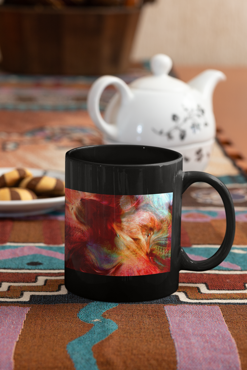 The Norsemen Abstract Pop Art Coffee Mug - ModernMonaStudio