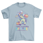Witch Unicorn Halloween w/ quote I PUT A SPOOKY RAINBOW SPELL ON YOU - ModernMonaStudio