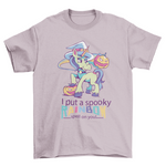 Witch Unicorn Halloween w/ quote I PUT A SPOOKY RAINBOW SPELL ON YOU - ModernMonaStudio