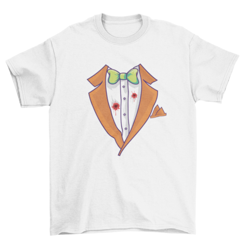 Halloween Tuxedo Costume T-shirt Design - ModernMonaStudio