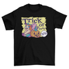 Girl in fairy costume halloween and jack o lantern w/ quote "Trick or - ModernMonaStudio