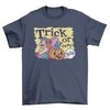 Girl in fairy costume halloween and jack o lantern w/ quote "Trick or - ModernMonaStudio