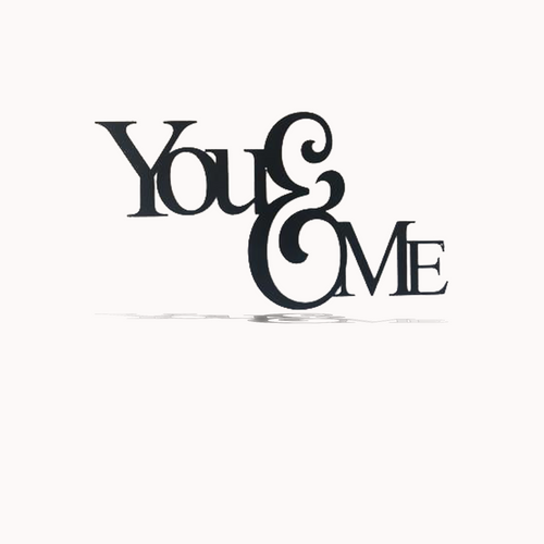 You & Me - Metal Wall Art - ModernMonaStudio