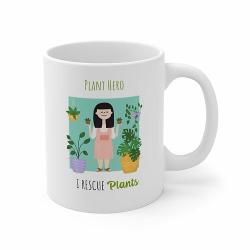 Plant Hero - I Rescue Plants Mug - ModernMonaStudio