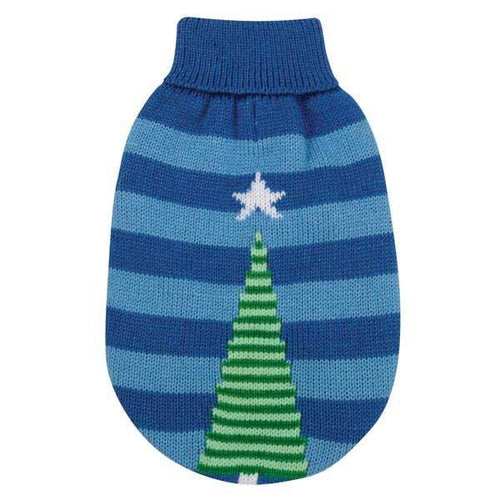 Blue Christmas Star Dog Ugly Pet Sweater - ModernMonaStudio