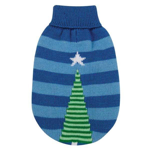 Blue Christmas Star Dog Ugly Pet Sweater - ModernMonaStudio