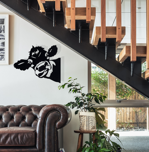 Cow - Metal Wall Art - ModernMonaStudio