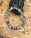 Black Tourmaline Quartz Stretch Bracelet! Natural Crystals & Handmade! - ModernMonaStudio