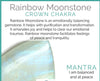 Rainbow Moonstone & Crystal Quartz Stretch Bracelet! Genuine Crystals! - ModernMonaStudio