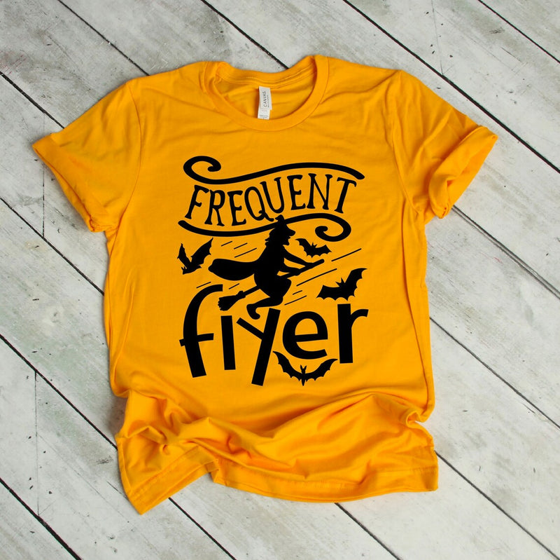 Frequent Flyer Halloween T-shirt - ModernMonaStudio
