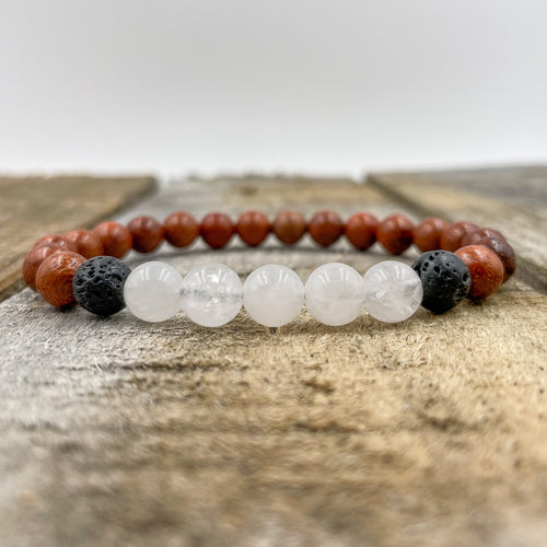 Kingston - Moonstone, Red Rosewood, & Lava Rock - ModernMonaStudio