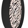 Uniquely You Wall Clock, Pink Zebra Striped Print - ModernMonaStudio