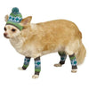 Pet Hat & Leg Warmers - Blue & Green - ModernMonaStudio