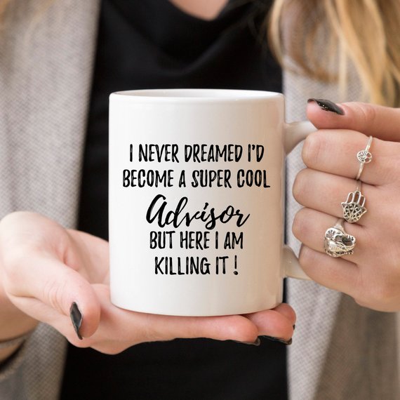 Advisor Gift, Advisor Thank You GIft, Advisor Mug, - ModernMonaStudio