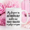 Anthropology Gift, Anthropology Mug, - ModernMonaStudio